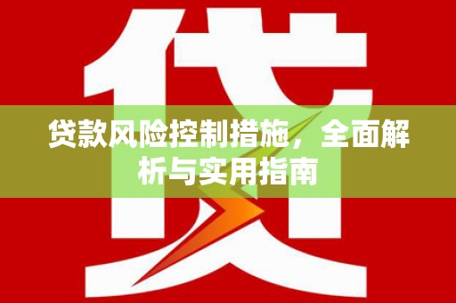 呈贡贷款风险控制措施，全面解析与实用指南