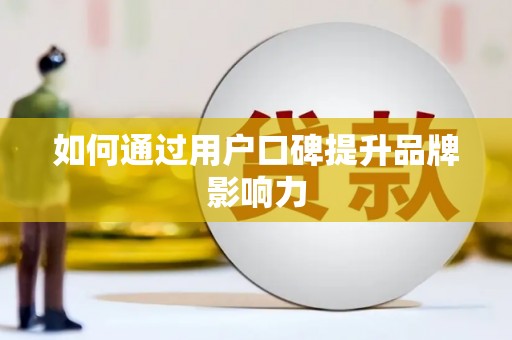 呈贡如何通过用户口碑提升品牌影响力