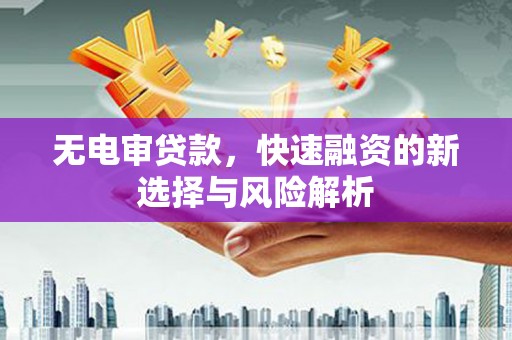 呈贡无电审贷款，快速融资的新选择与风险解析