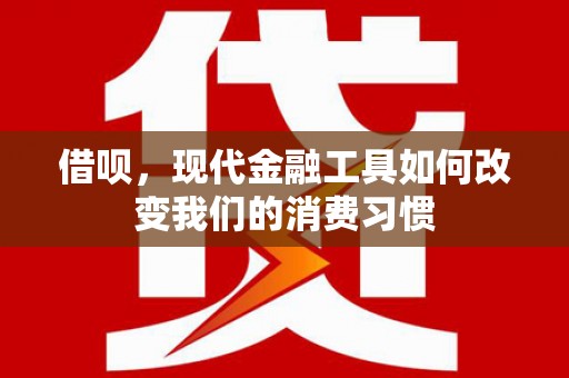 呈贡借呗，现代金融工具如何改变我们的消费习惯