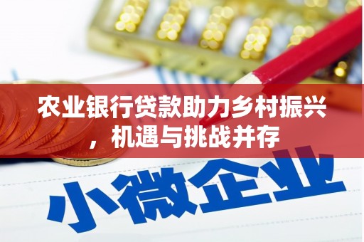 呈贡农业银行贷款助力乡村振兴，机遇与挑战并存
