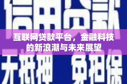 呈贡互联网贷款平台，金融科技的新浪潮与未来展望