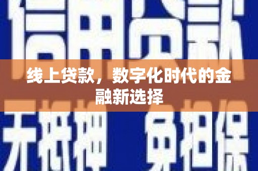 呈贡线上贷款，数字化时代的金融新选择
