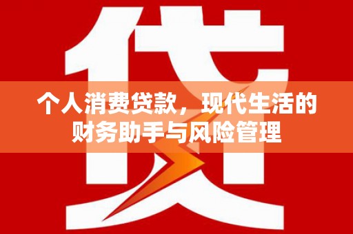 呈贡个人消费贷款，现代生活的财务助手与风险管理