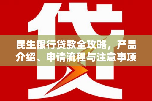 呈贡民生银行贷款全攻略，产品介绍、申请流程与注意事项